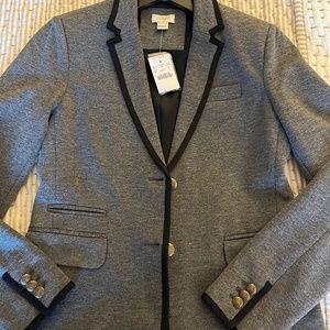 J.Crew Factory Tipped Knit Blazer